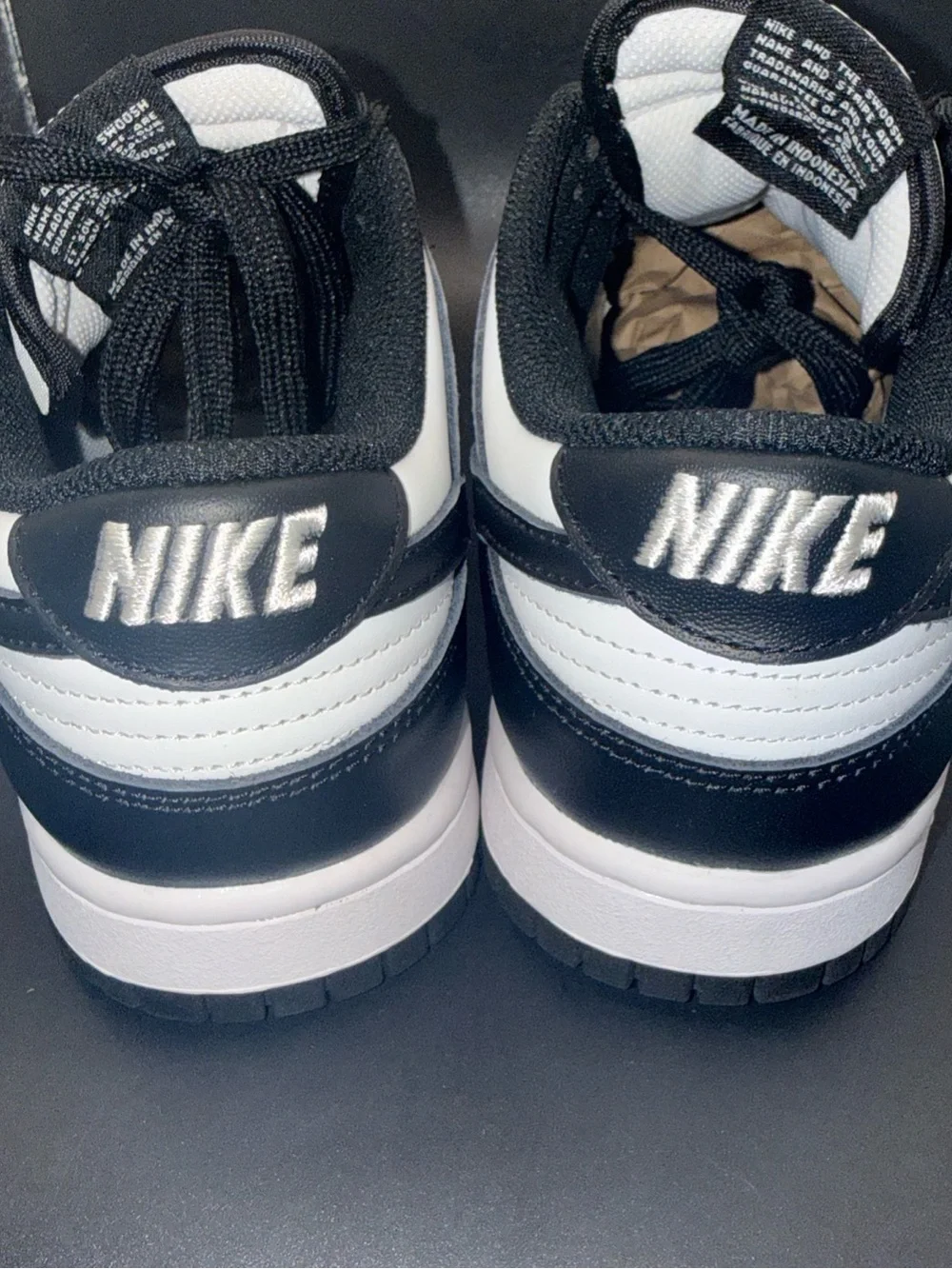 Size 8.5 - Nike Dunk Low Black White Wmns, DD1503-101, Clean, No Box, Great - Picture 3 of 10